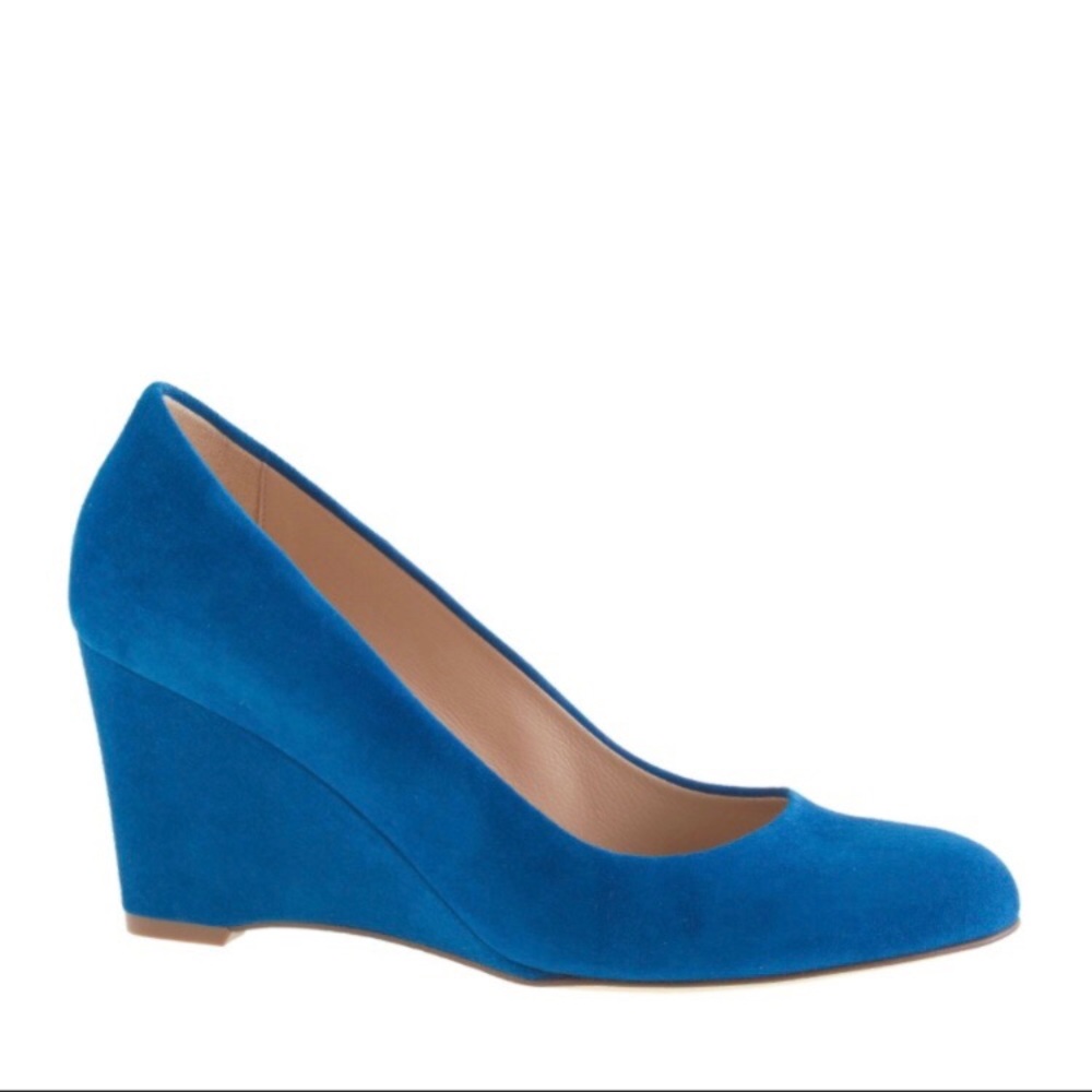 J.Crew Martina Wedges in Turquoise